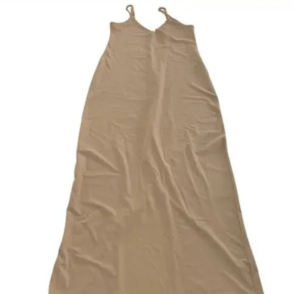 Commando Dress Womens Small Medium Beige Debutante Seamless Maxi S/XS Tailored - Picture 1 of 3